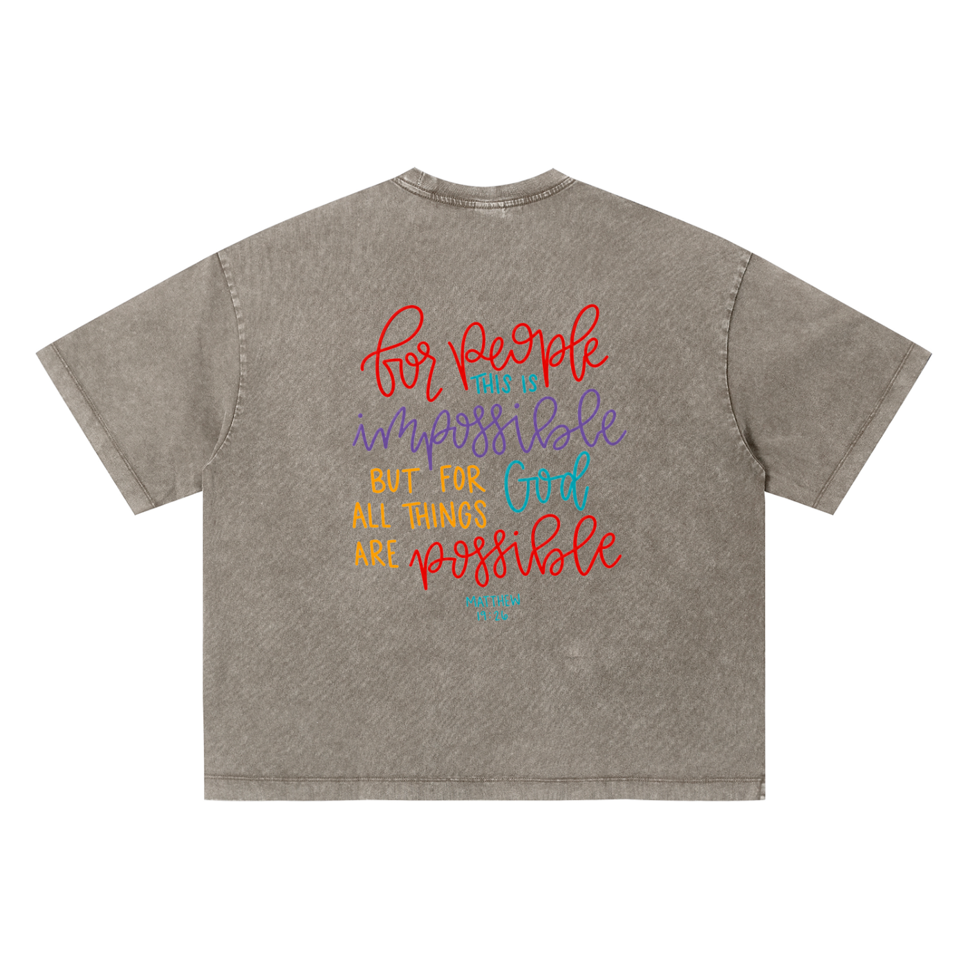 Unisex Vintage Wash Boxy T-Shirt