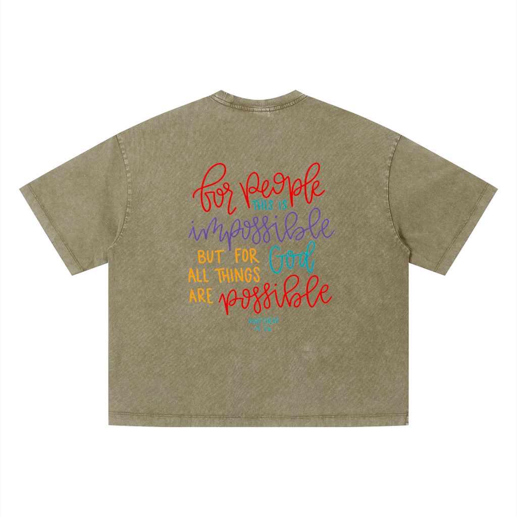 Unisex Vintage Wash Boxy T-Shirt