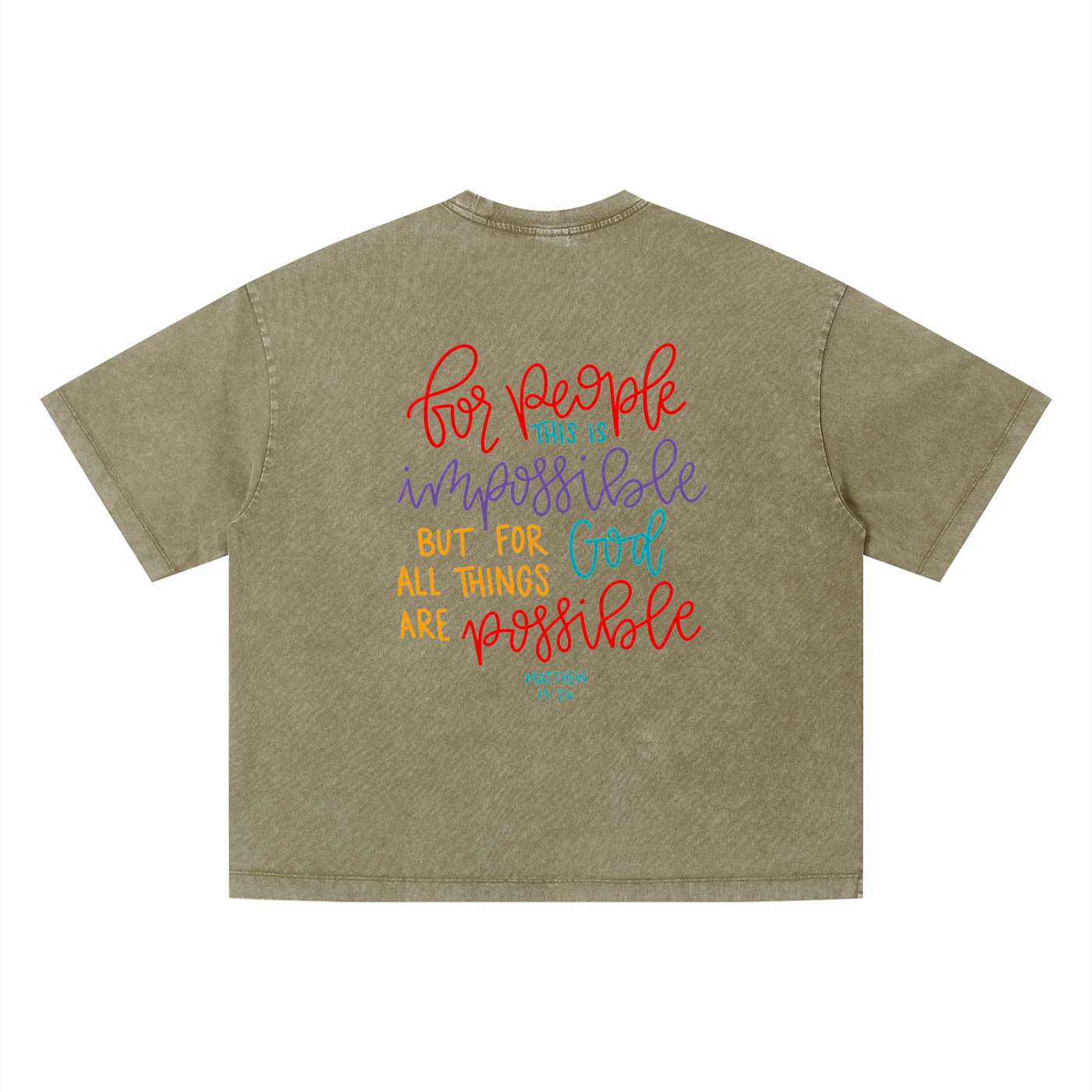 Unisex Vintage Wash Boxy T-Shirt