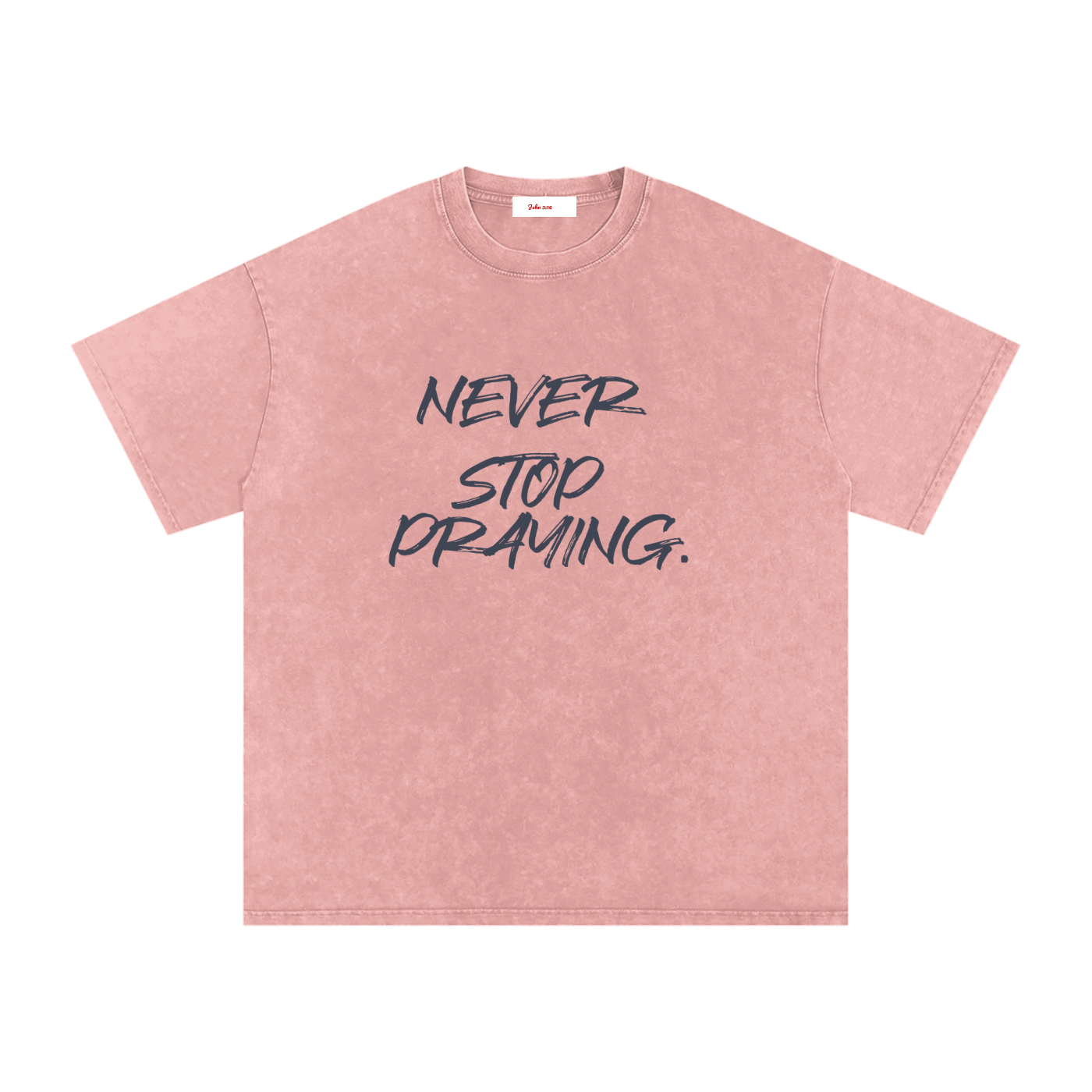 Snow Washed Oversized Cotton T-Shirt