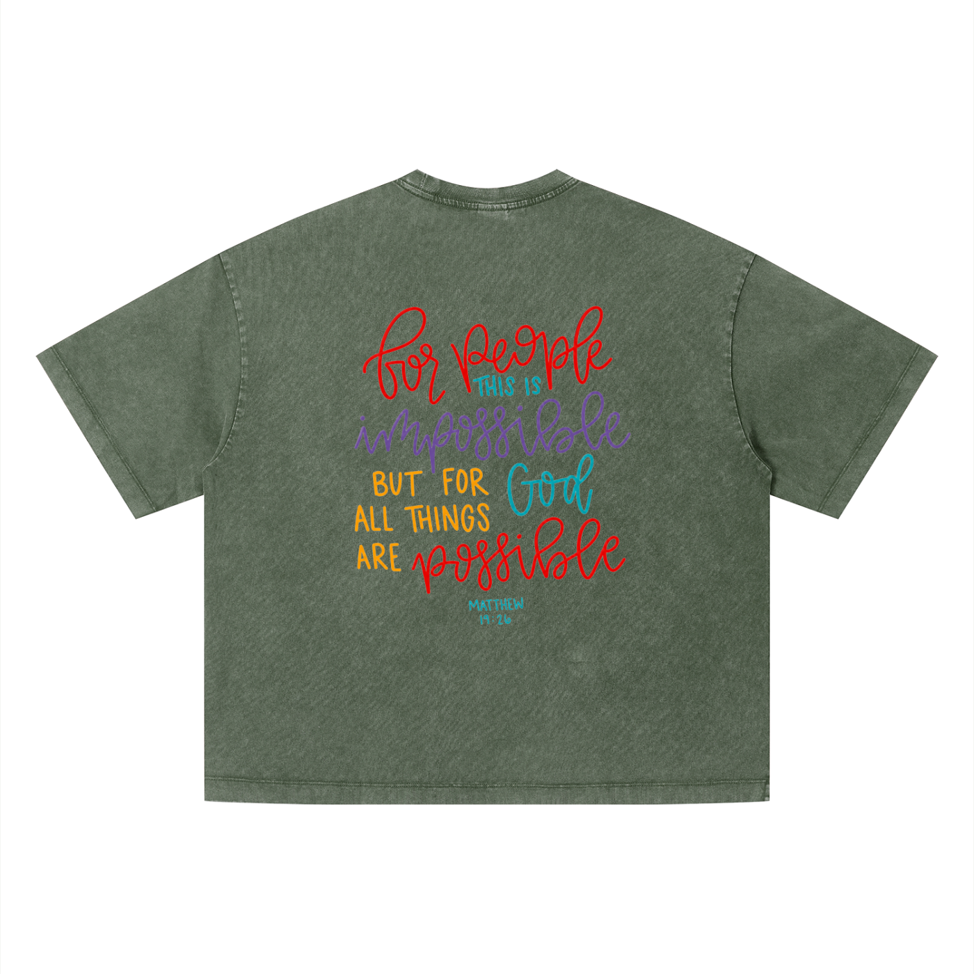 Unisex Vintage Wash Boxy T-Shirt