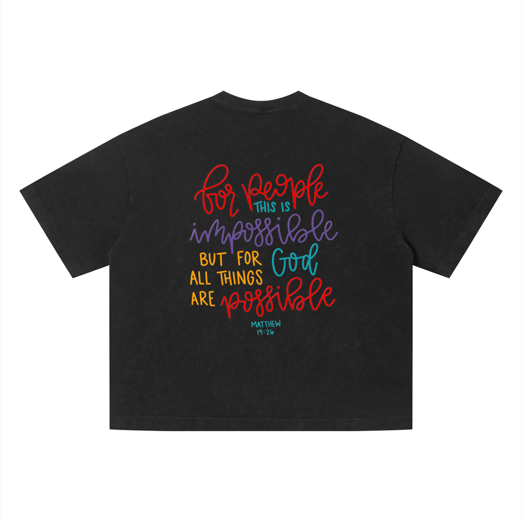 Unisex Vintage Wash Boxy T-Shirt
