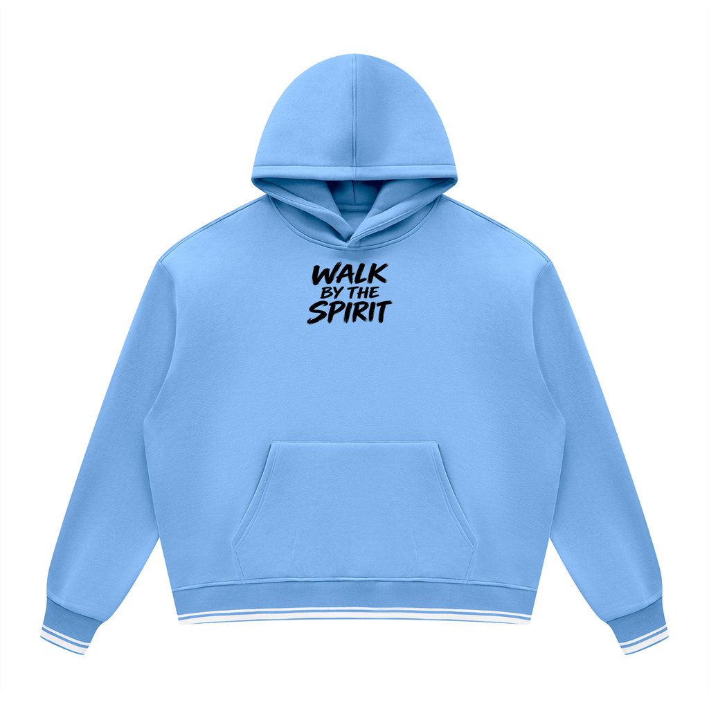 Unisex Oversized Color Block Fleece Hoodie