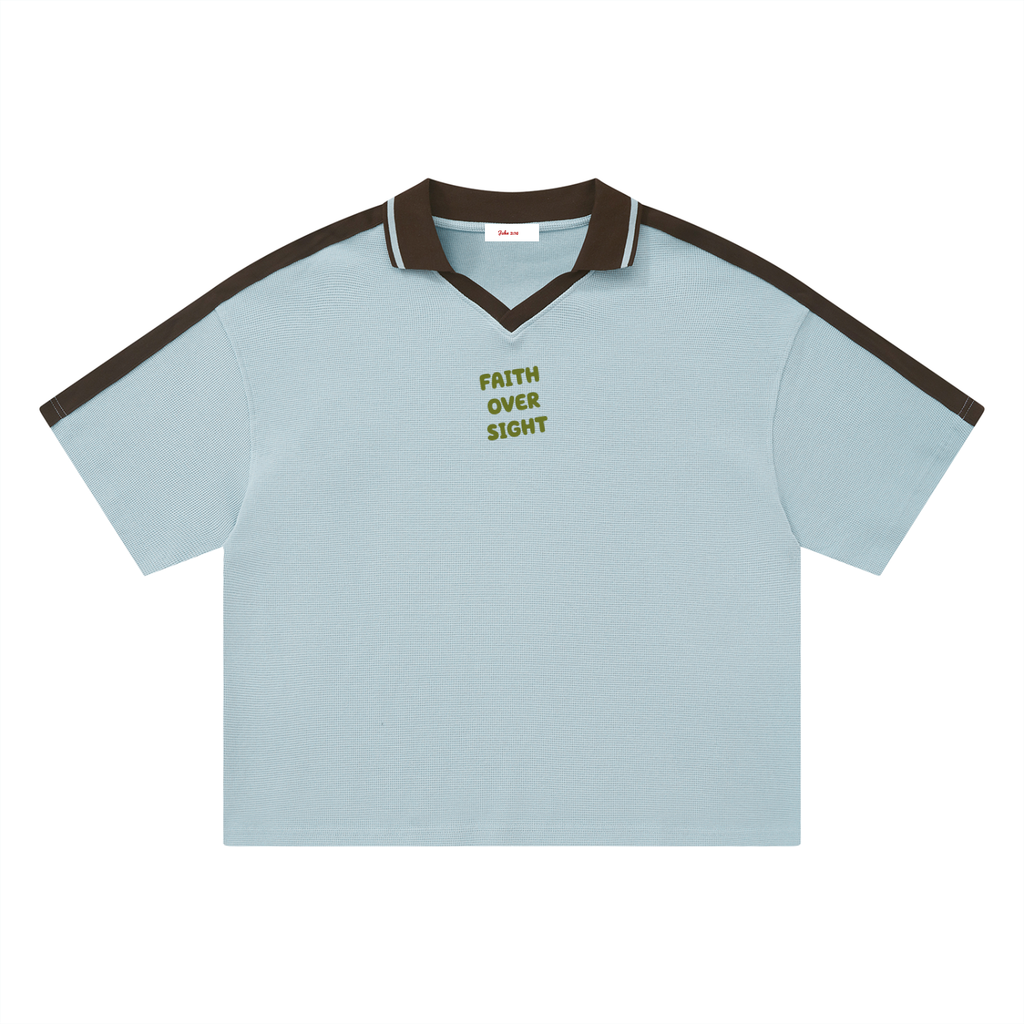 Unisex Color Block Polo Shirt