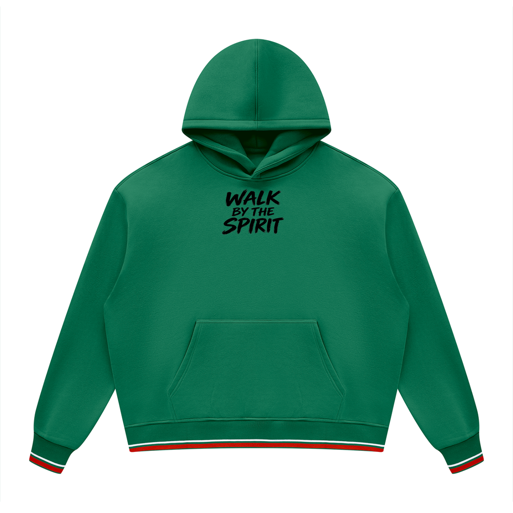 Unisex Oversized Color Block Fleece Hoodie