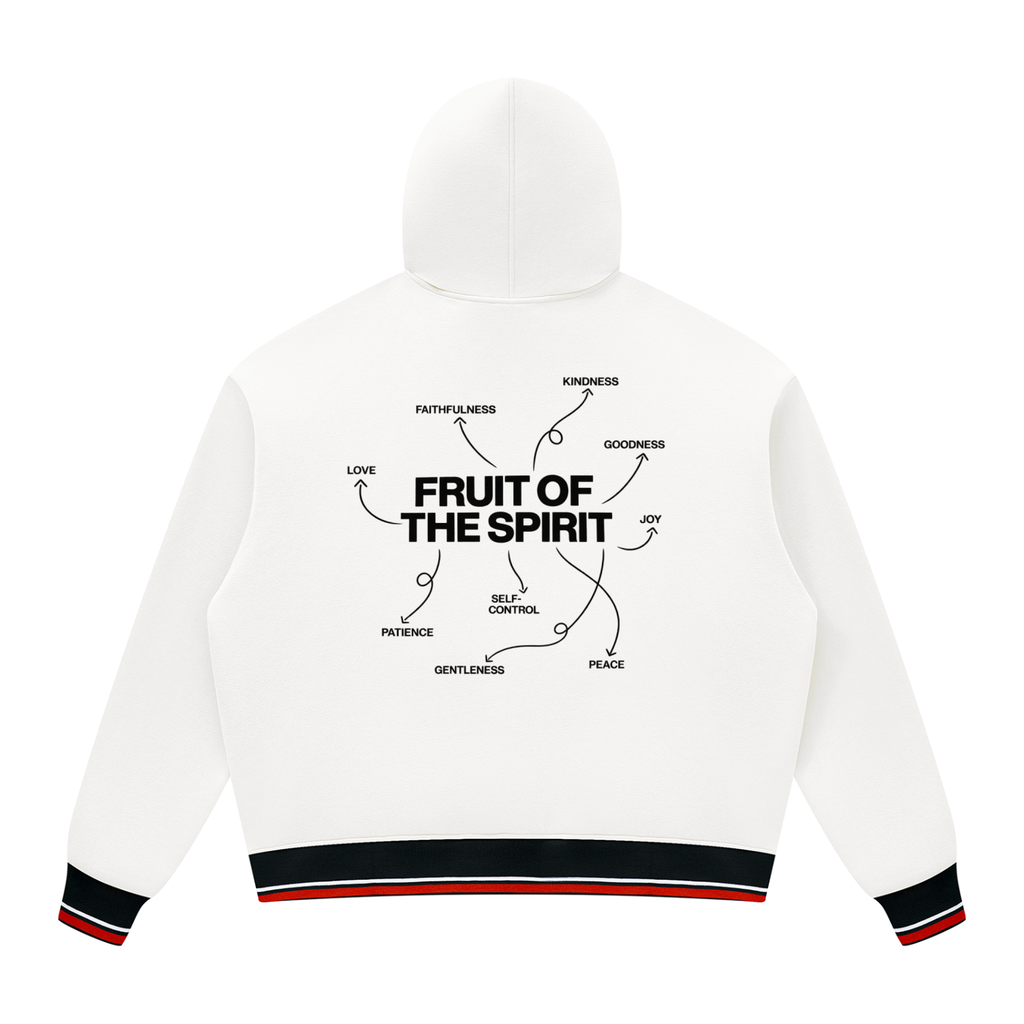 Unisex Oversized Color Block Fleece Hoodie