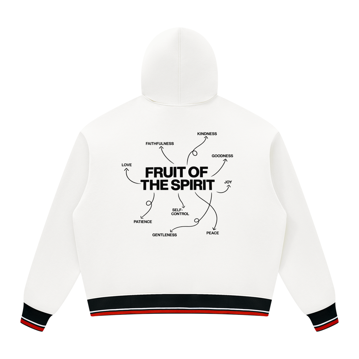 Unisex Oversized Color Block Fleece Hoodie
