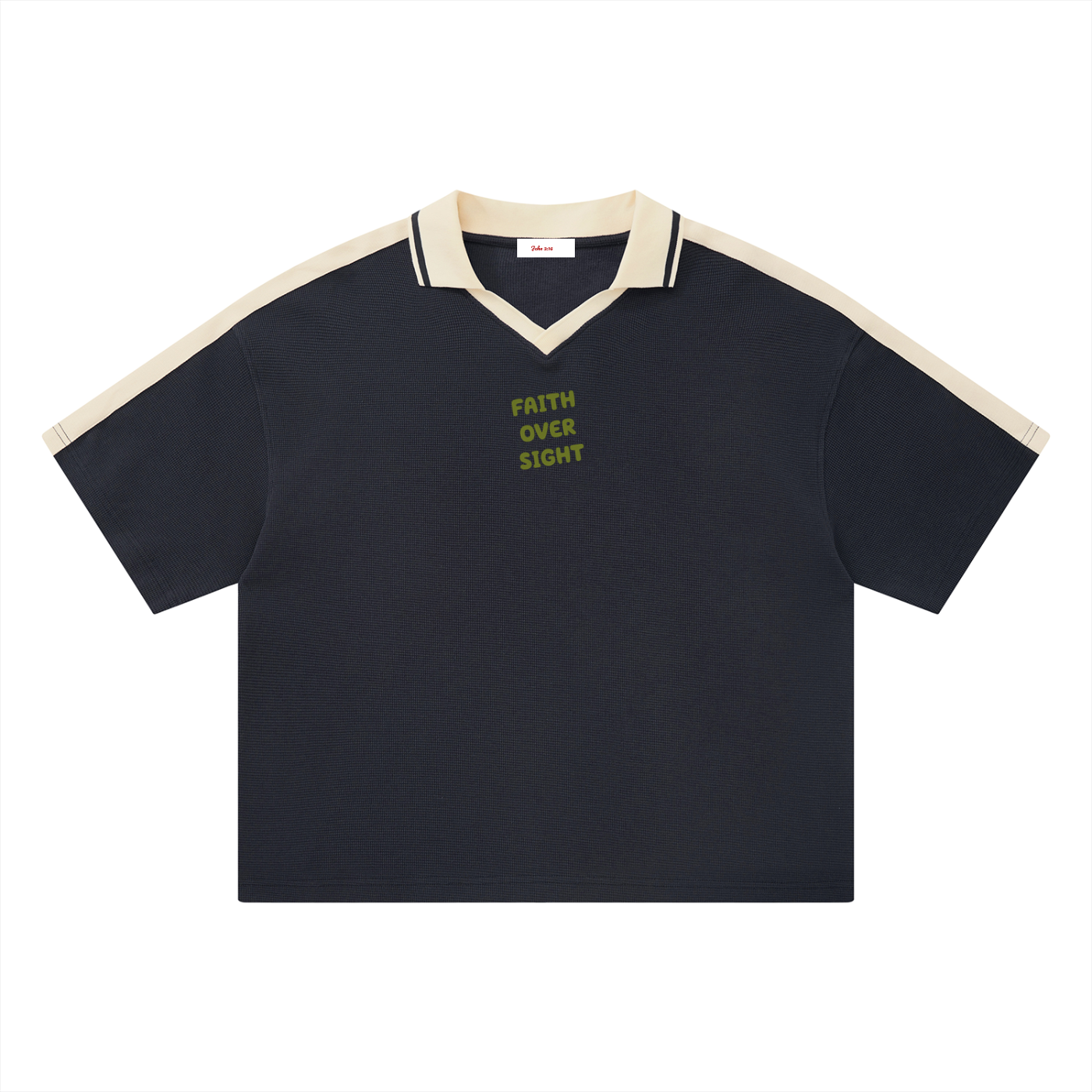 Unisex Color Block Polo Shirt