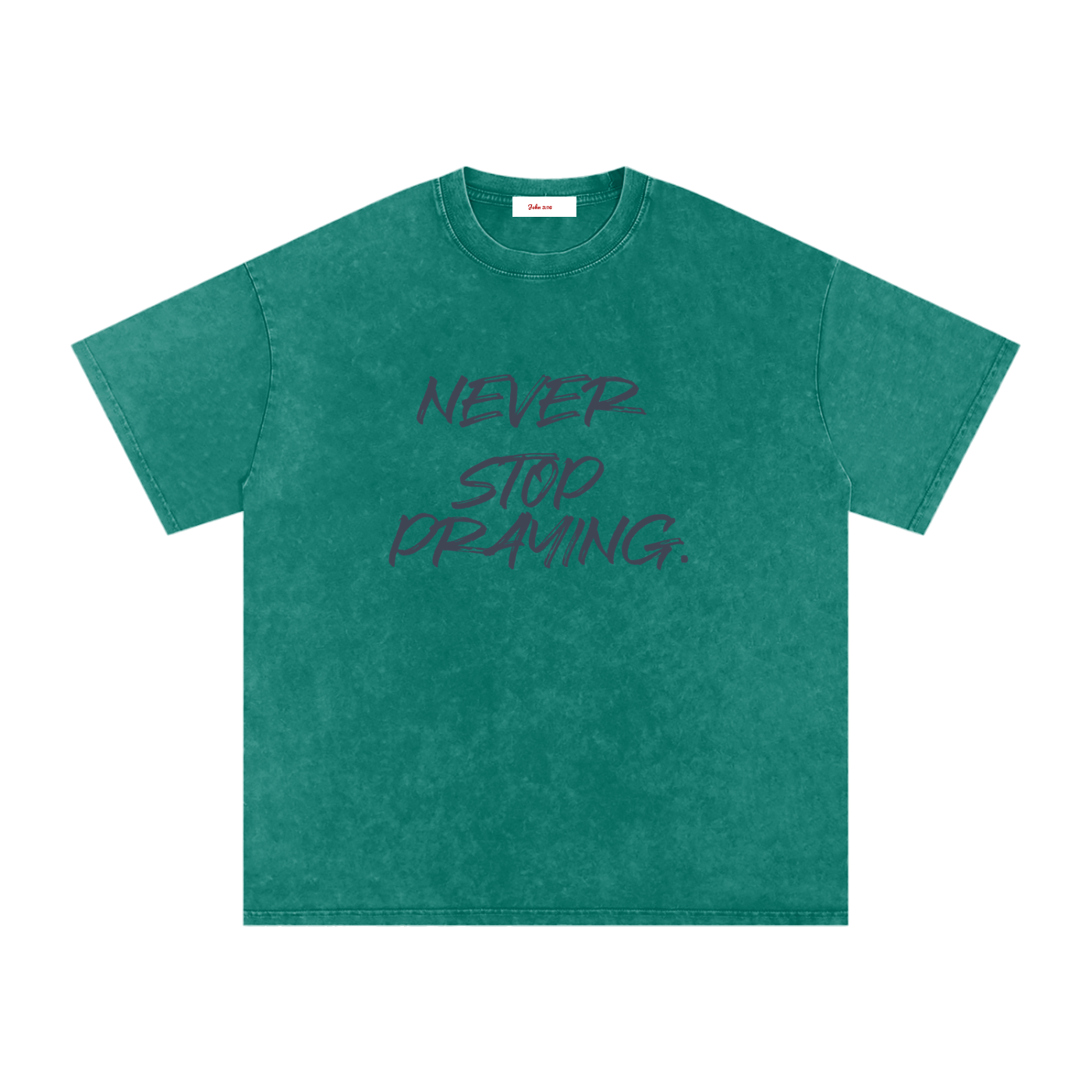 Snow Washed Oversized Cotton T-Shirt