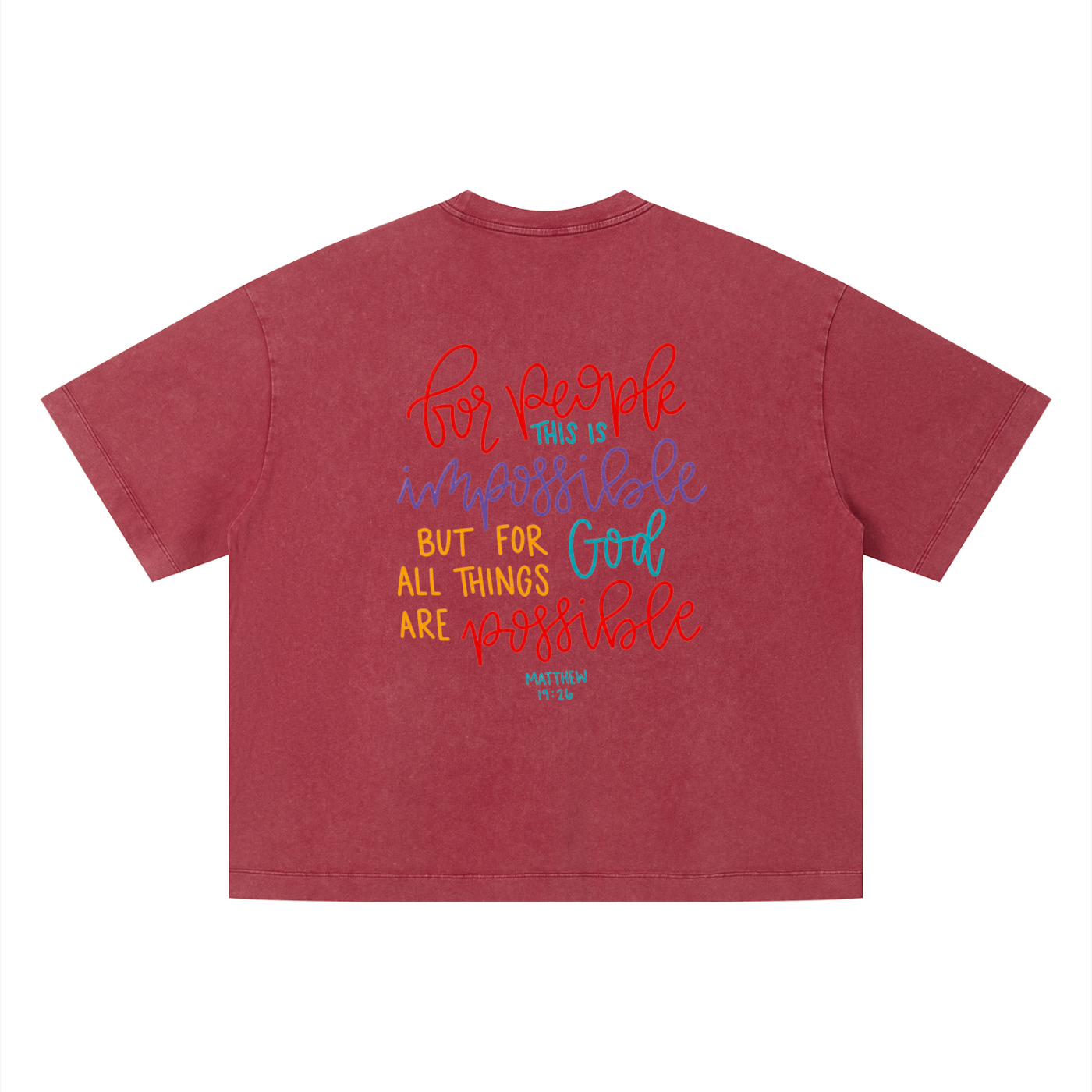 Unisex Vintage Wash Boxy T-Shirt