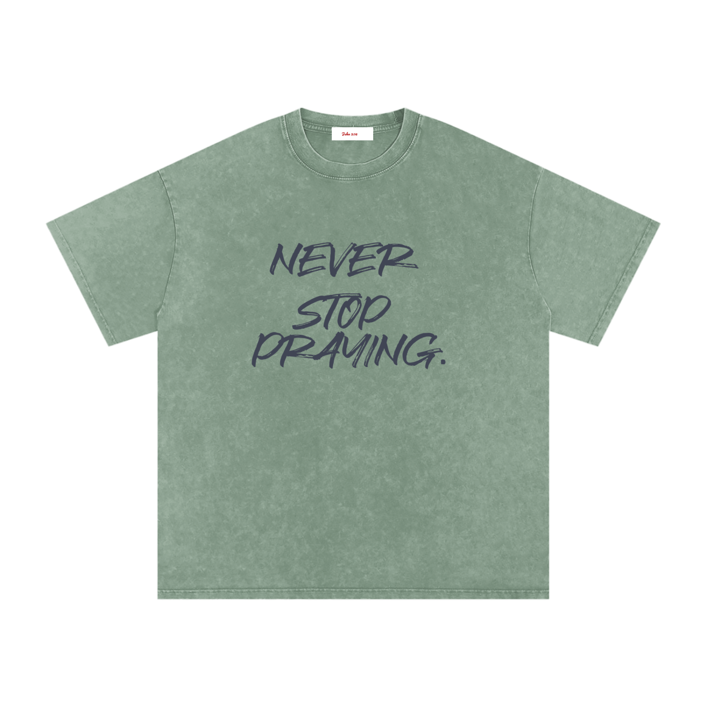 Snow Washed Oversized Cotton T-Shirt