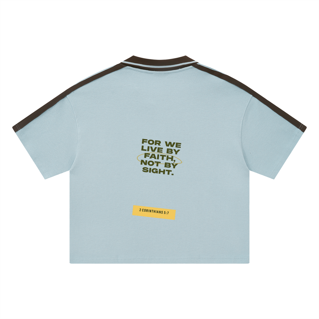 Unisex Color Block Polo Shirt