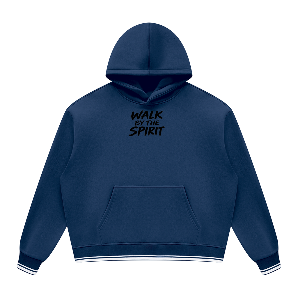 Unisex Oversized Color Block Fleece Hoodie