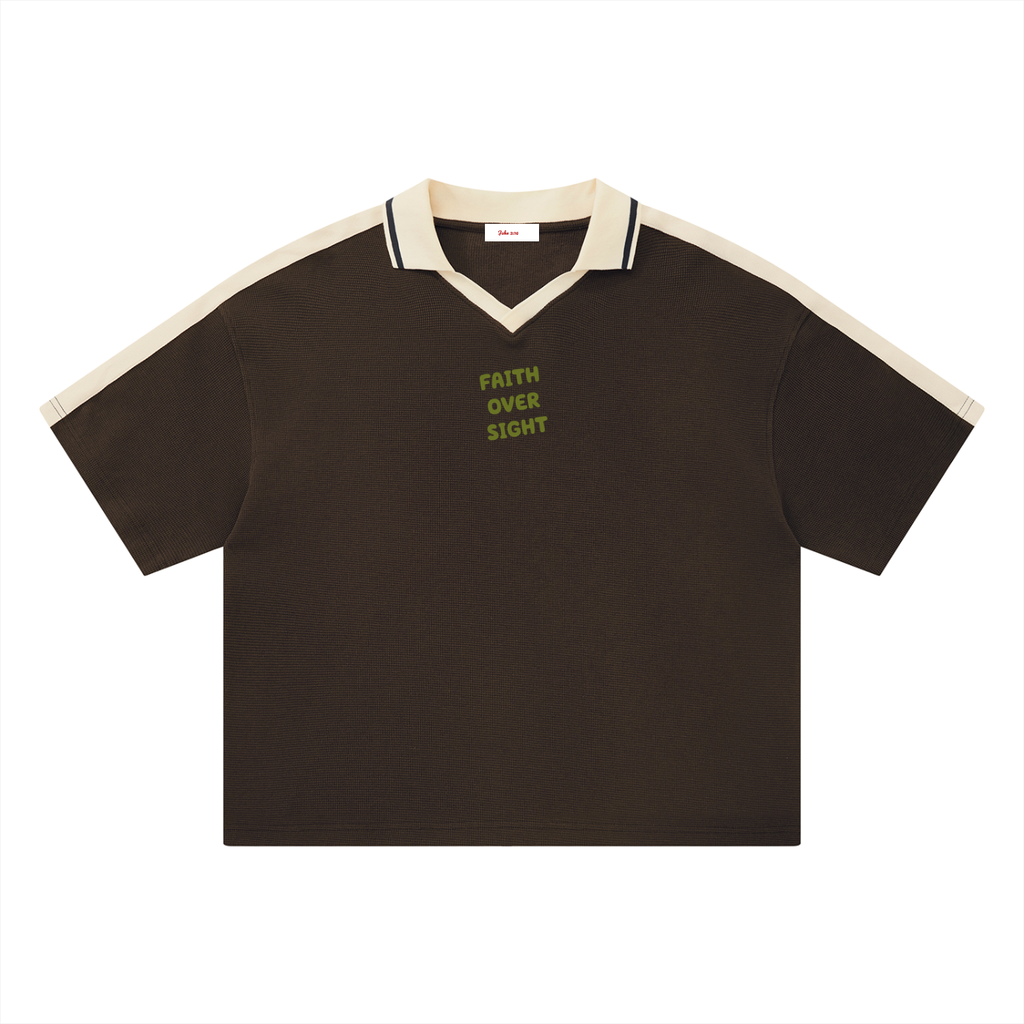 Unisex Color Block Polo Shirt