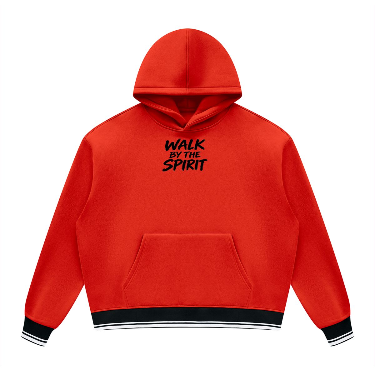 Unisex Oversized Color Block Fleece Hoodie
