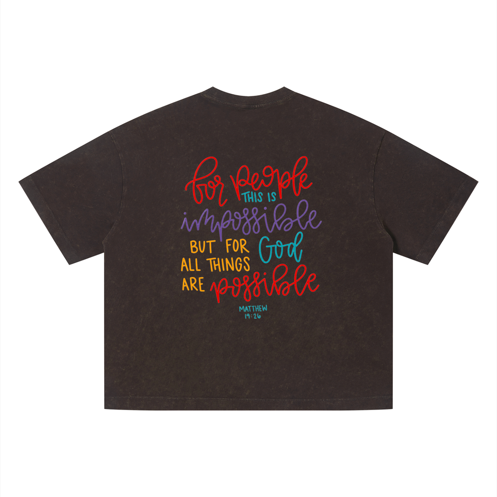 Unisex Vintage Wash Boxy T-Shirt