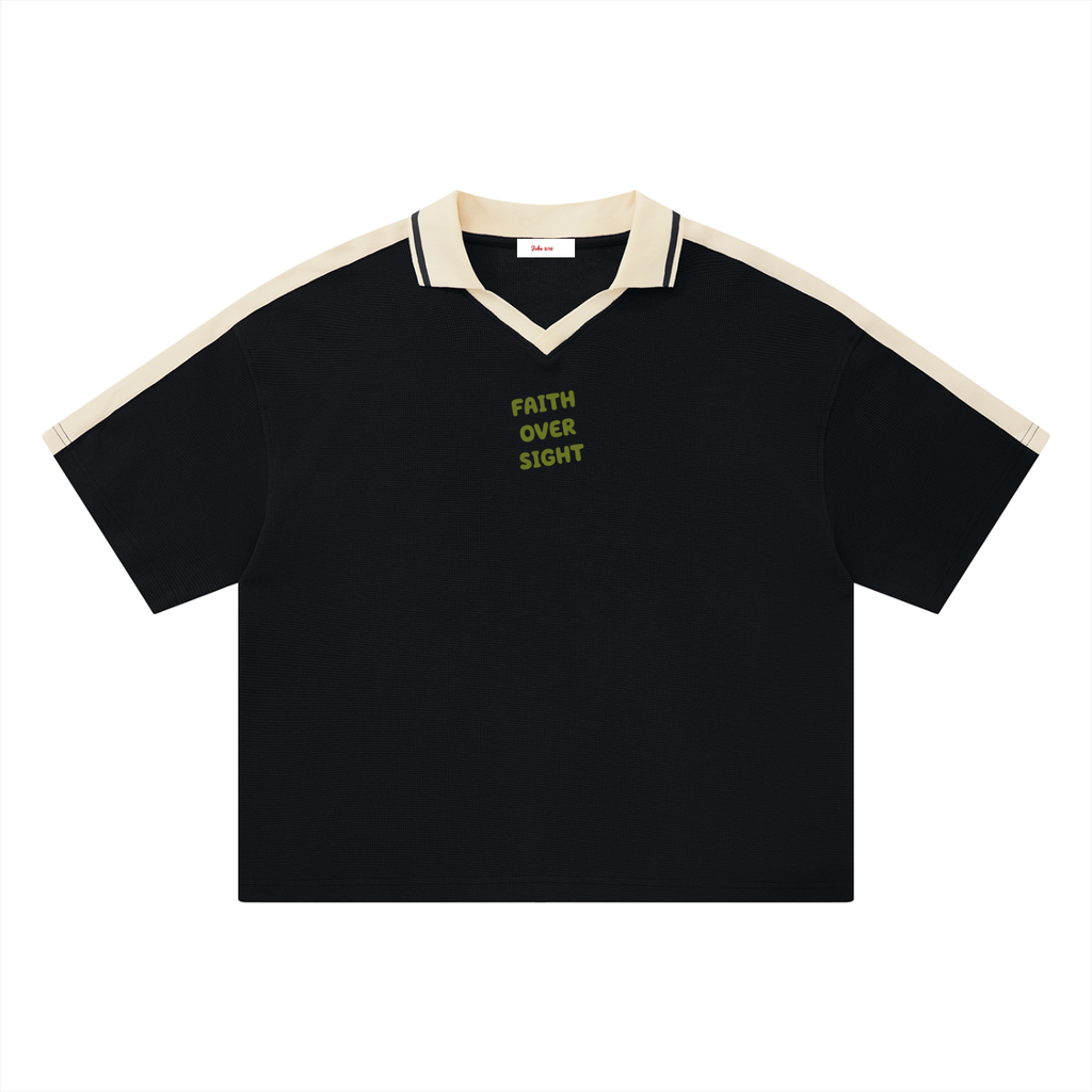 Unisex Color Block Polo Shirt